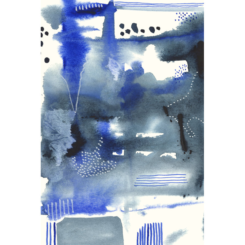 Singing The Blues II by Regina Moore - Painting on Canvas, Wrapped Canvas, 76 cm H x 51 cm W