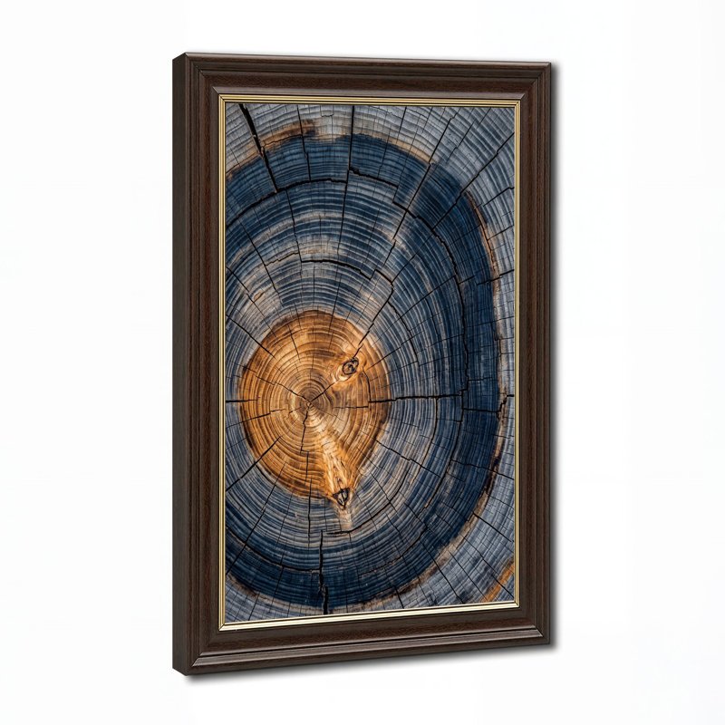«Blue and Brown», H 18 po x l 12 po