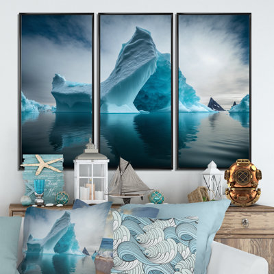 «Floating Majestic North American Iceberg II», reproduction de 3 pièces