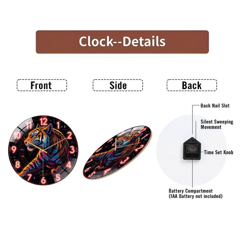 Horloge murale 12 po