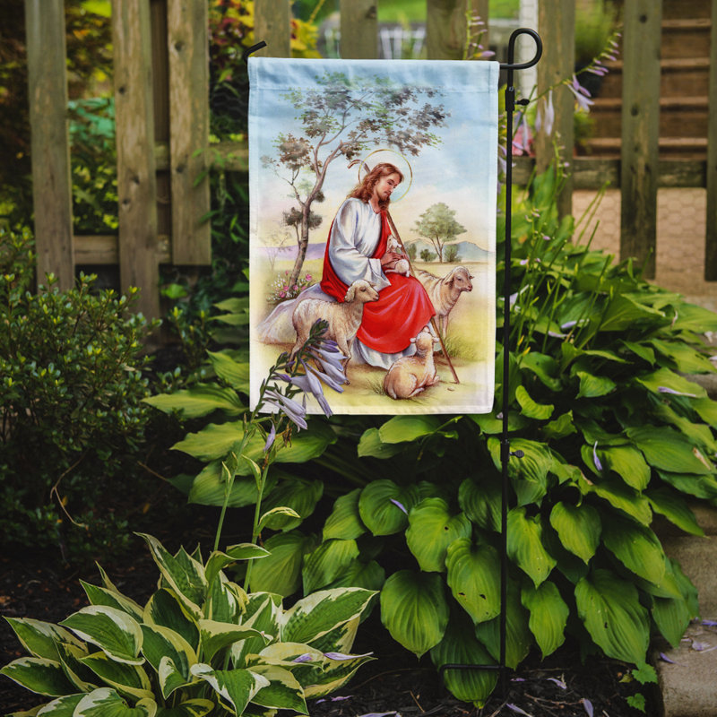 Jesus Double Sided 15'' H x 11'' W Polyester Garden Flag