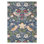 Wool Floral Area Rug in Blue