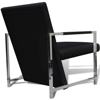 Fauteuil cubique en similicuir