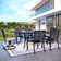 Argyri 6 - Person Metal Patio Dining Set with Rectangular Table , Cushions Included