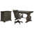 3 Pieces: Desk, Chair, Filing Cabinet