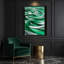 «Abstract Landscape 53», art mural sur toile verte-1730344741