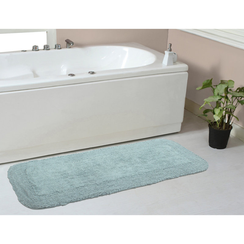 Maytham Bath Rug, Rectangle - 21" W x 54" L, Sky Blue