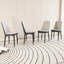 Tables de salle à manger extensibles de 47 à 63 po, équipées de 4 chaises de salle à manger rembourrées en tissu polyuréthane épais, d'une table de salle à manger, d'une table et d'une chaise élégantes et spacieuses, avec des pieds en métal no