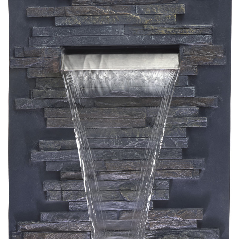 Weather Resistant Waterfall Fountain with Lights
