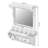 Floating Makeup Vanity With Big Mirror