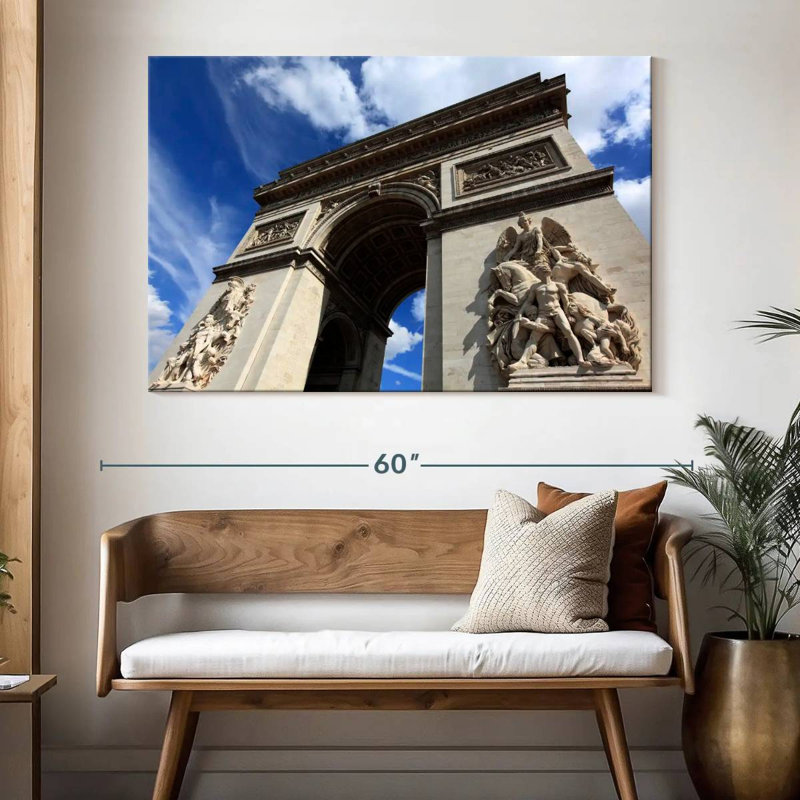 Lilie Arc De Triomphe de près, H 34 po x l 51 po