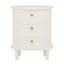 Table de chevet ovale 20 po avec 3 tiroirs