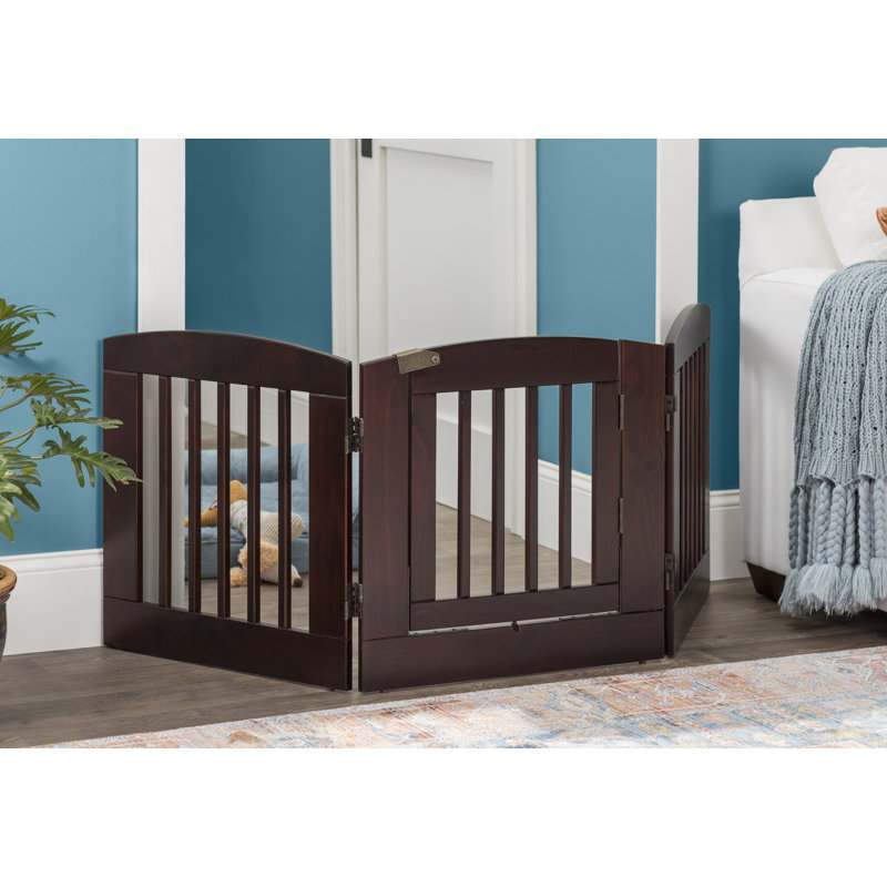 Barrière pour animaux Daniella, Moyen (H 24 po x L 72 po x L 0,75 po), Cappuccino