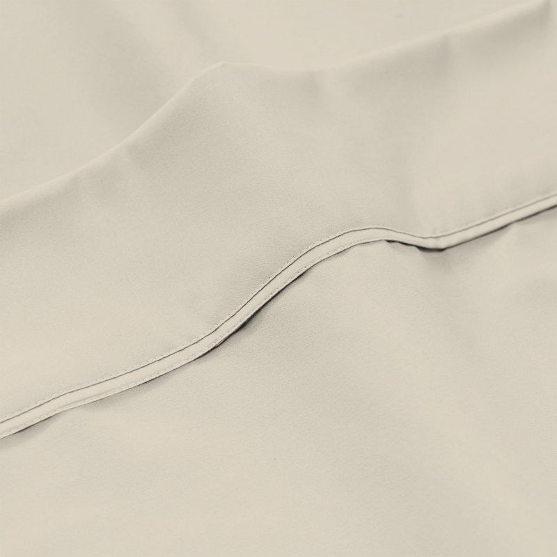 Luxury 100% Cotton Soft & Silky Wrinkle-Resistant Sheet Set, Ivory, King Sheet Set + 1 Fitted Sheet + 2 Pillowcases