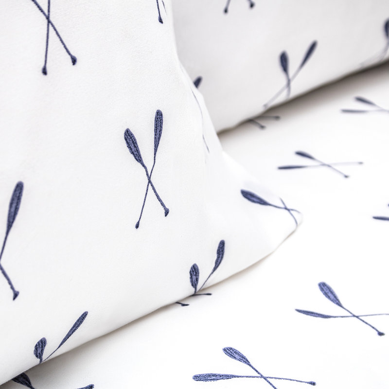 Microfiber Geometric Sheet Set, Queen Sheet Set + 1 Fitted Sheet + 2 Pillowcases