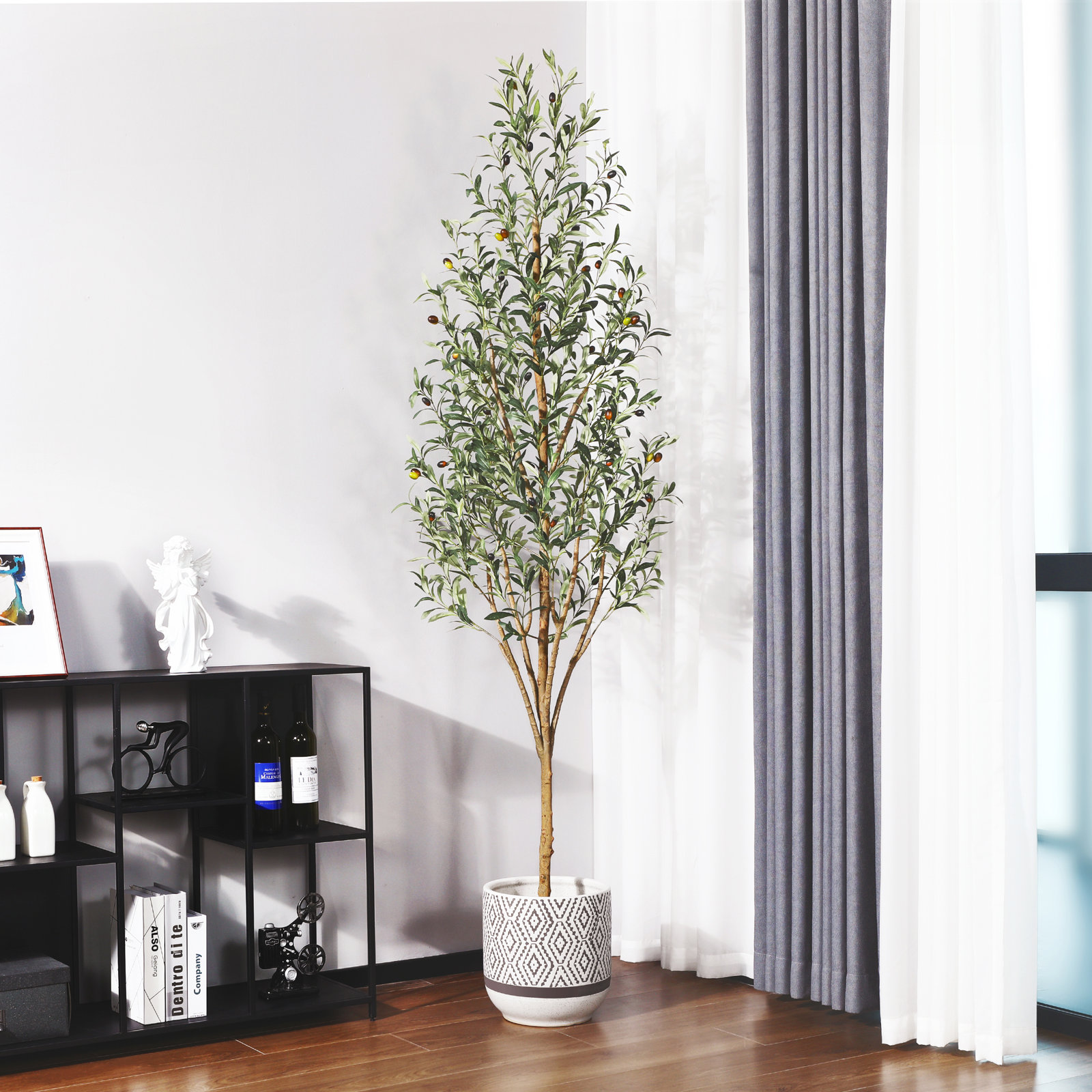 Adcock Olive Tree in Pot, 82" H x 20" W x 20" D