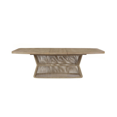 Dining Table - Toffe With Rope Base