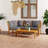 4 Piece Lounge Chair with Cushions-2054465671-2054465669