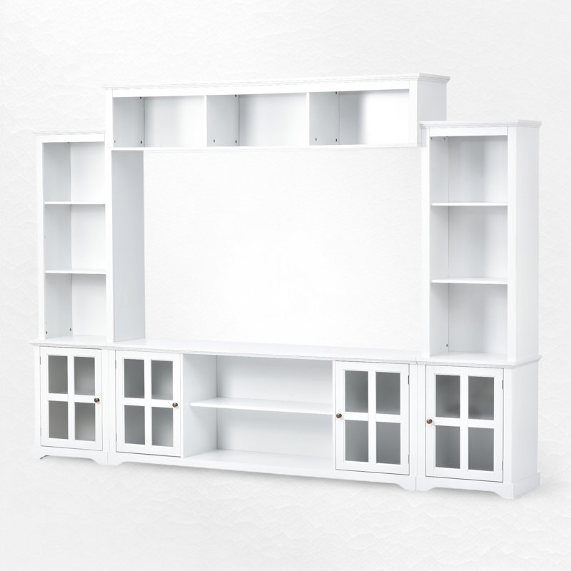 Crédence de rangement quatre pièces Gaela, Blanc