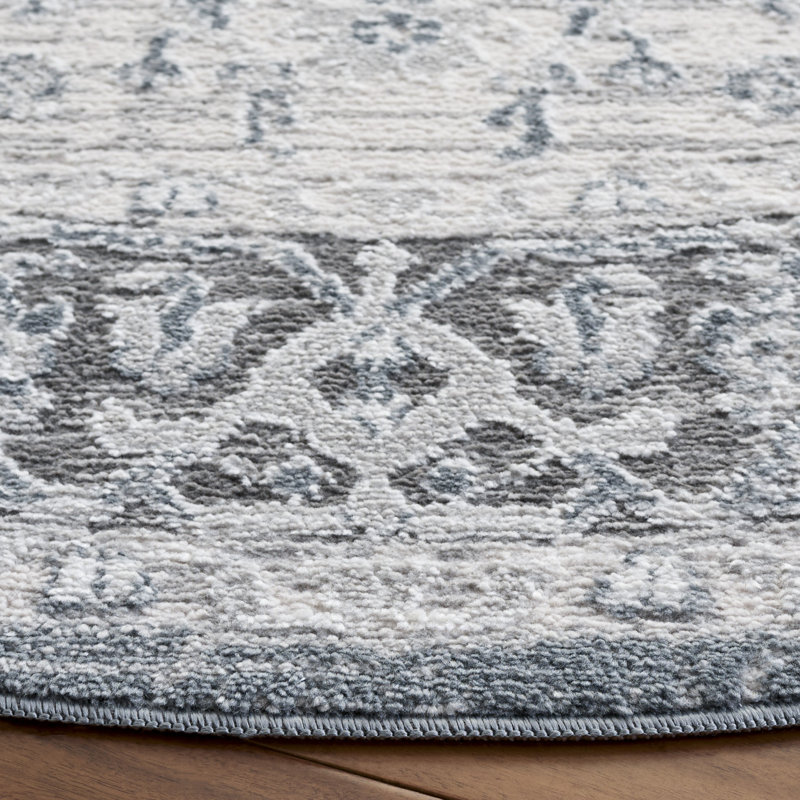 Lunara Power Loom Polyester; Jute/Sisal; Polypropylene Plastic Oriental Indoor Rug, 6'-7" x 6'-7" Round