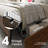 Platform Bed Frame with 4 Drawers, Storage Headboard with Charging Station & LED Light, Metal Slats Support, Noise Free, Easy Assembly, No Box Spring Needed, Vintage Brown-1133913394