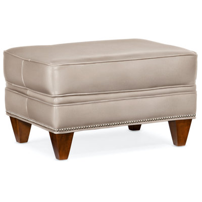 Reddish Upholstered Ottoman