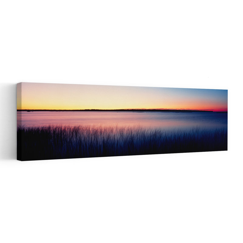 «Sunrise Lake Michigan Wi Usa Peaceful Serene Tranquil Landscape Sunrise», art mural, H 20 po x l 60 po