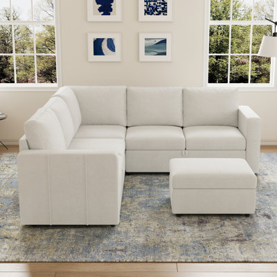 Aubade L-Shaped Modular Storage Sofa Set