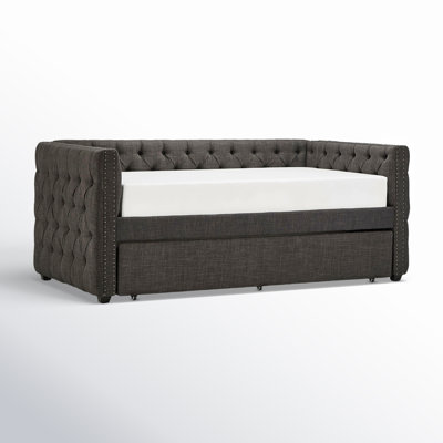 Upholstered Daybed with Trundle