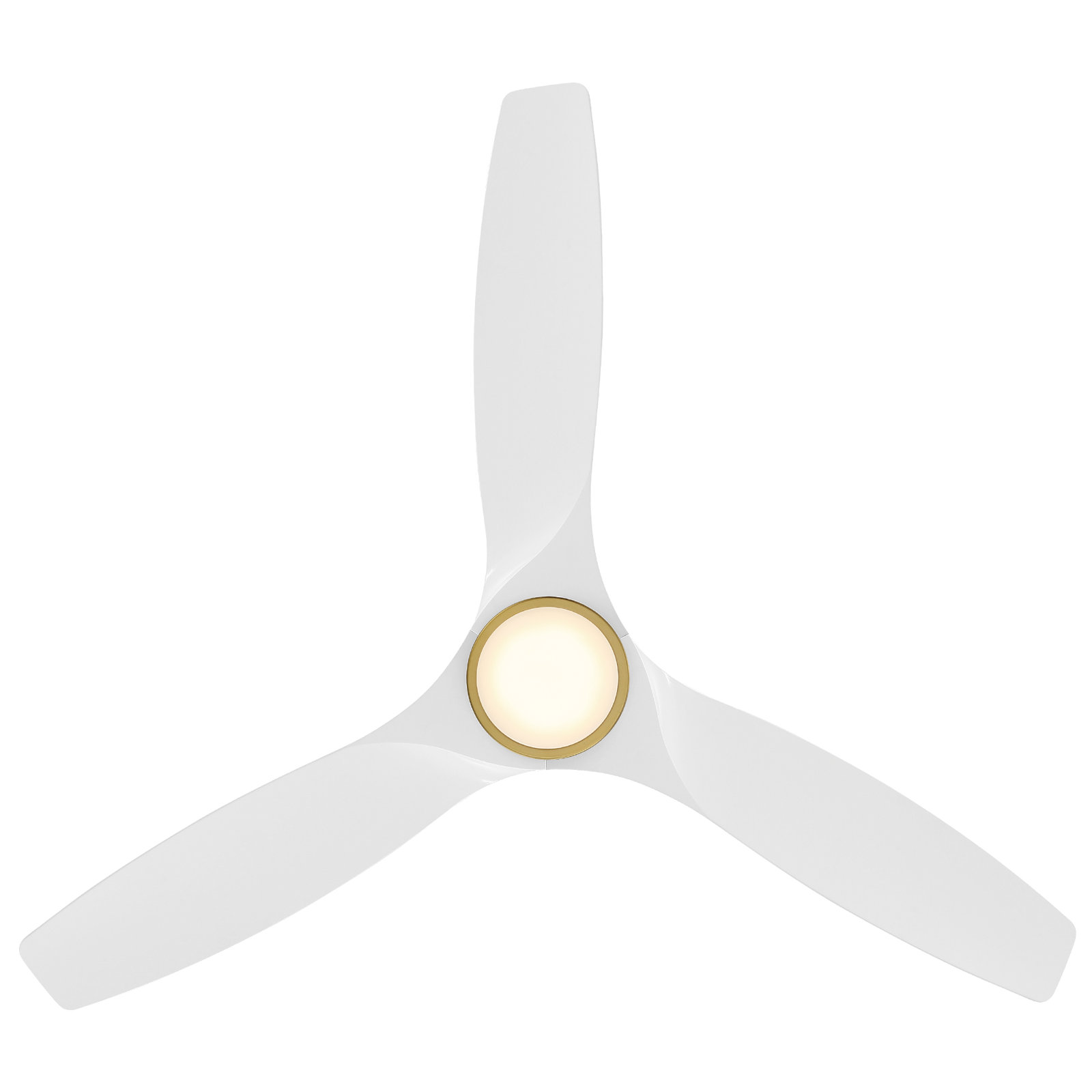 Skylark 3 - Blade Indoor/Outdoor Smart Ceiling Fan with Adjustable CCT 2700K-3000K-4000K-5000K LED Light Kit and Remote Control Included, Works With Alexa and iOS or Android App