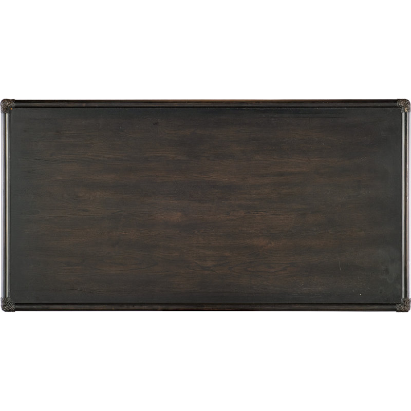 Retreat Solid Wood Writing Desk, Black Sand