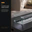 Foyer rectangulaire en terrazzo noir