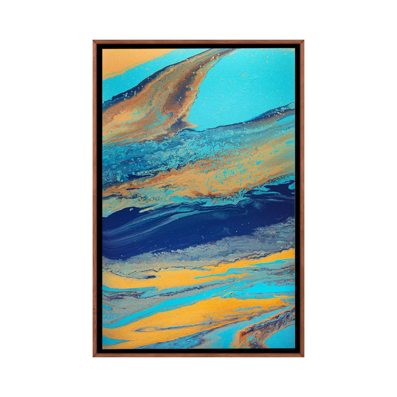 Picture Jasper - Print on Canvas, Classic Brown Wood Framed, 101.6 cm H x 66.04 cm W