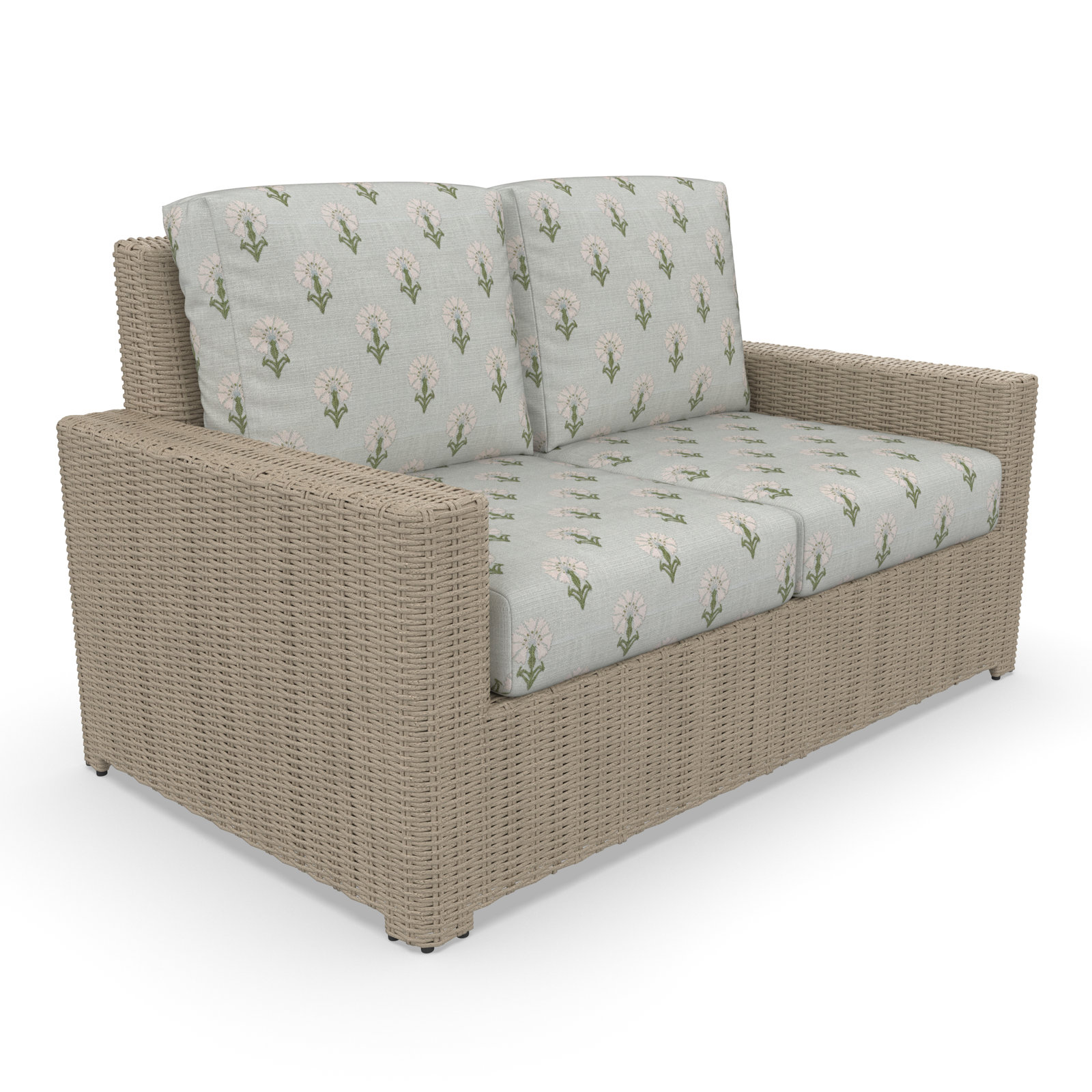 Henri 4-Person Sunbrella® Patio Seating Group, Sunbrella® Refuge Ocean