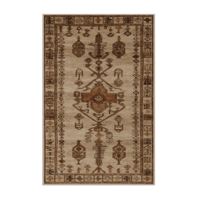 Machine Washable Turkish Beige Area Rug