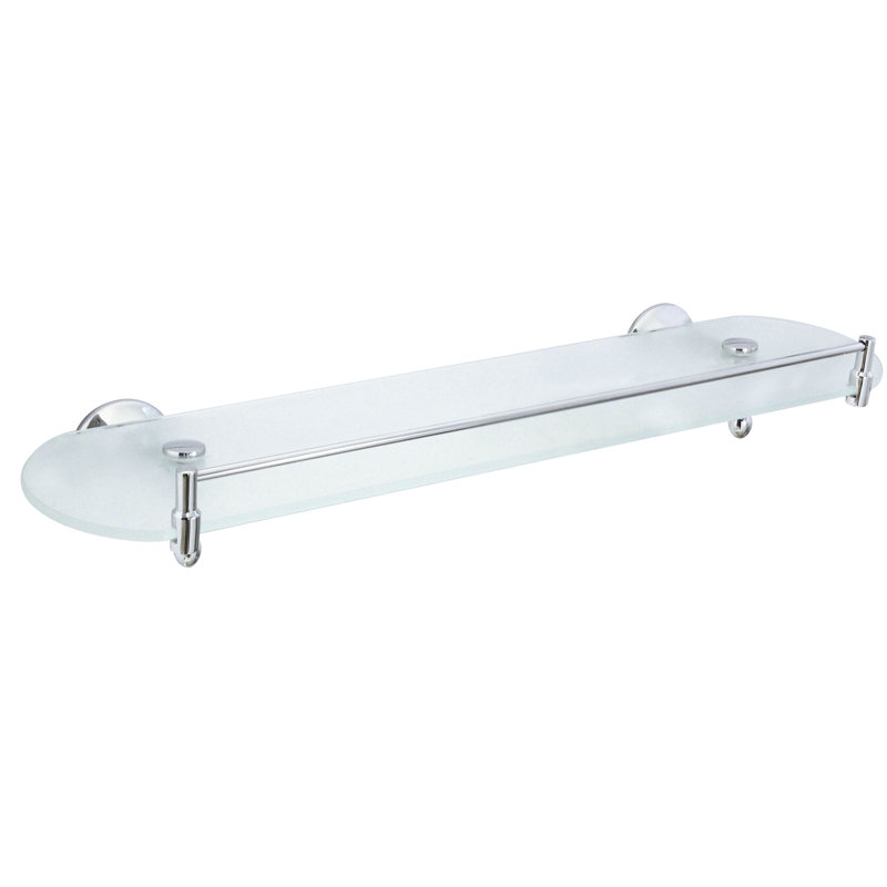 Depok Accent Shelf, Polished Chrome