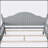 Sturdy Full Size Kids Bed with Headboard, Footboard, and Guardrail, Gray Wood Platform for Safety and Durability-761805700-761805697