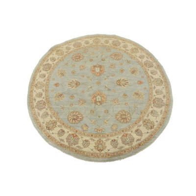 Tapis rond en laine nouvel âge 6 pi 9 po x 7 pi Haeun