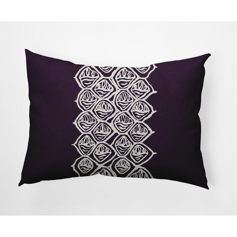 Housse et insert de coussin carré en coton, Violet