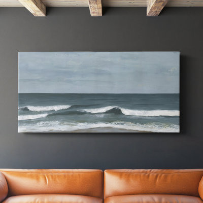 Northeast Shoreline II - Toile tendue avec châssis - Prêt à accrocher