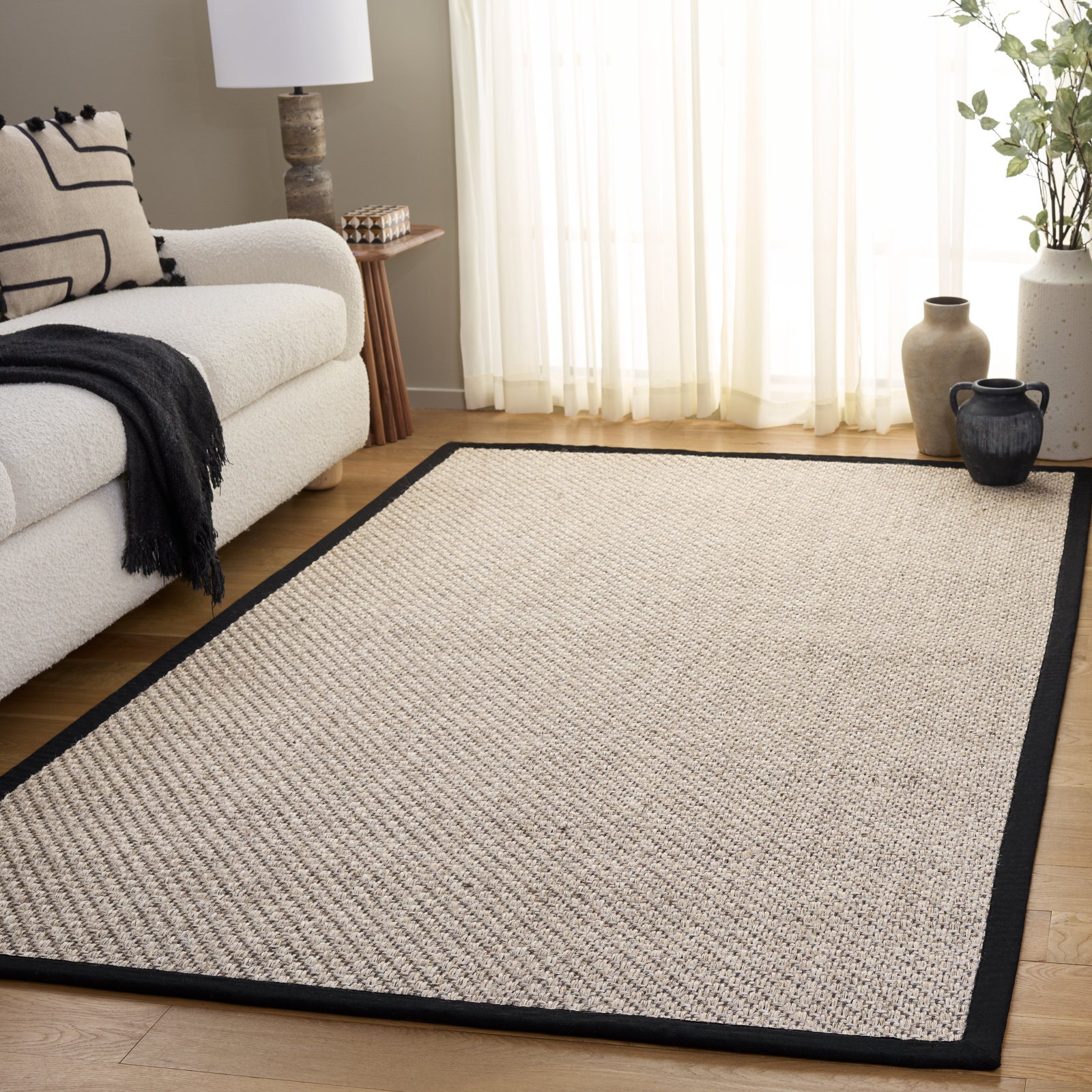 Jacquard Weave Jute Rug, Rectangle 8' x 10'