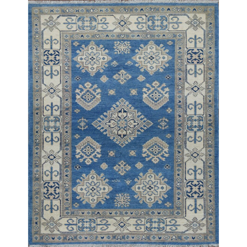 Transitional One-of-a-Kind Rectangle 3'10" X 5'11" Hand Knotted Area Rug