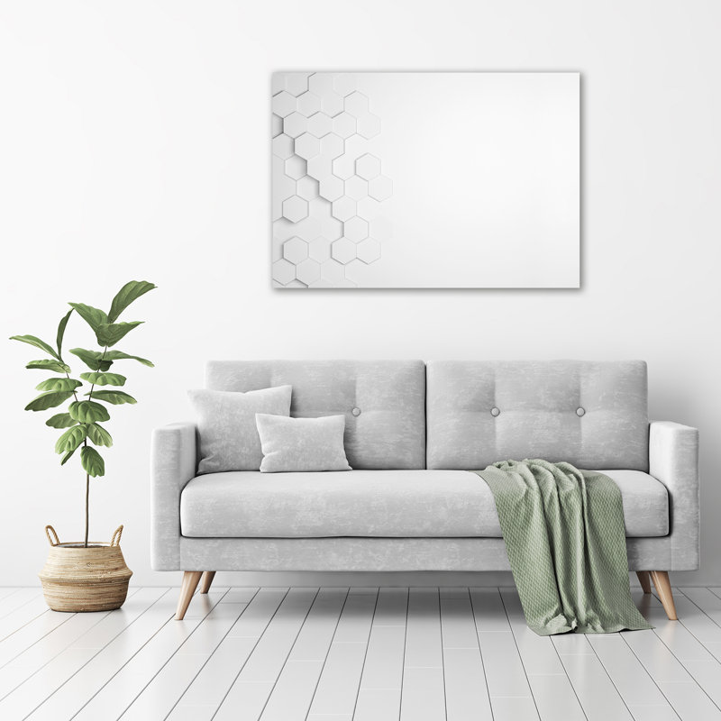 Hexagons Background - Wrapped Canvas Print