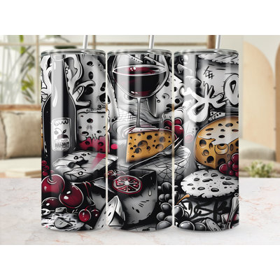 Choose Handmade Tumblers 591ml Vacuum Insulated Stainless Steel (18/8) Travel Tumbler with Straw