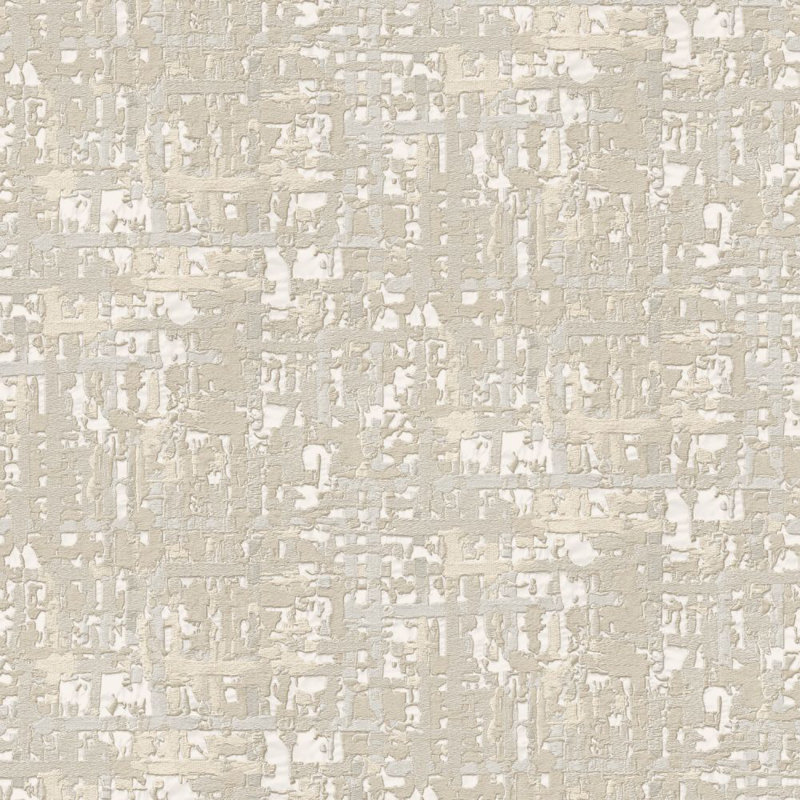 Rouleau de papier peint texturé L 33 pi x l 21 po Modern, Crème / gris / blanc