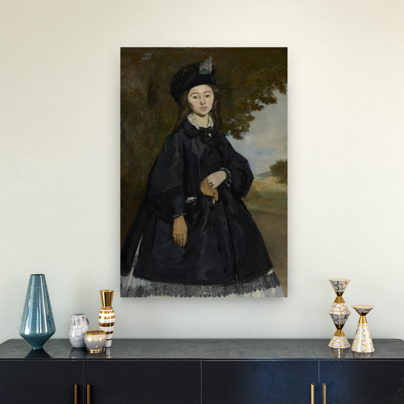 Portrait Of Madame Brunet, C.1861-3 Impressionist Abstract Contemporary Landscape Portrait Wall Art Print