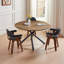 Table basse de 53,14 po en MDF et table de bout courte avec base en métal, facile à assembler-2090164482