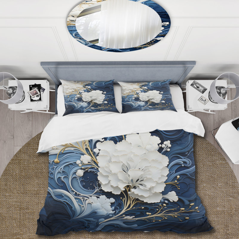 Ensemble de housse de couette en microfibre / polyester, Housse de couette pour très grand lit et 2 très