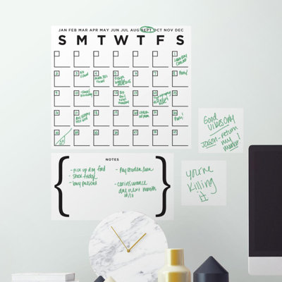 Text & Numbers Non-Wall Damaging Wall Decal