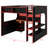 All-in-One Loft Bed with Desk, Lights & Charging Station-1528519278